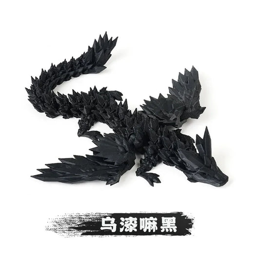 3D Rotatable Articulated Dragon in Egg – Realistic Statue & Kid Gift for Decoration or Play